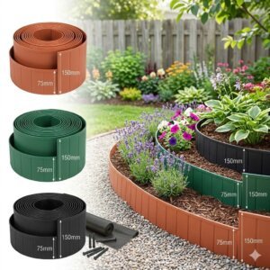 Plastic Garden Edge 75mm to 150mm